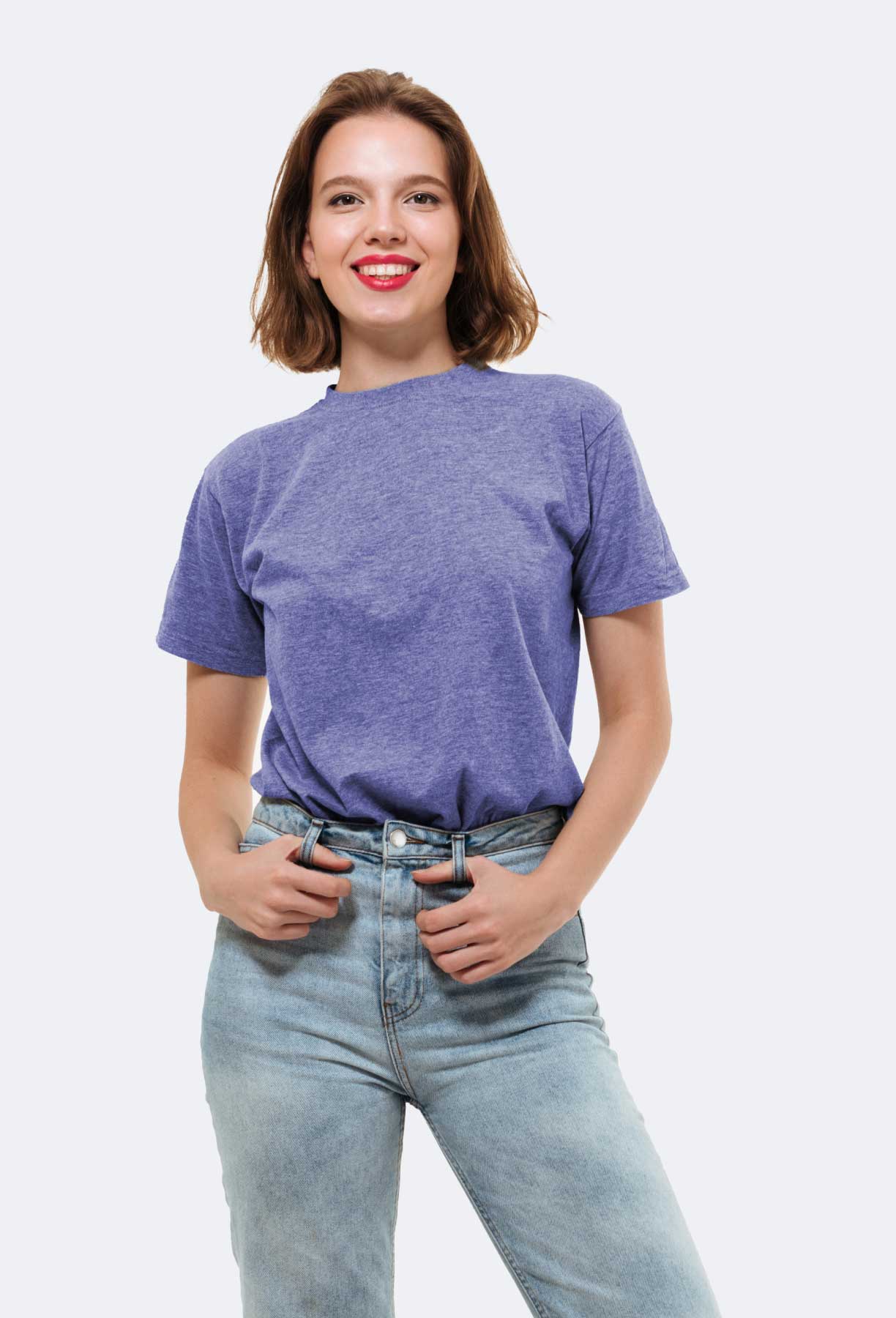 Contrast Round Neck T-shirts